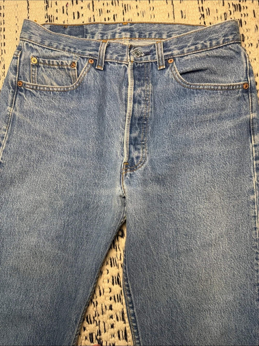 VTG Levis 501 Jeans Mens Blue Selvedge Made in USA size 32x30 perfect condition